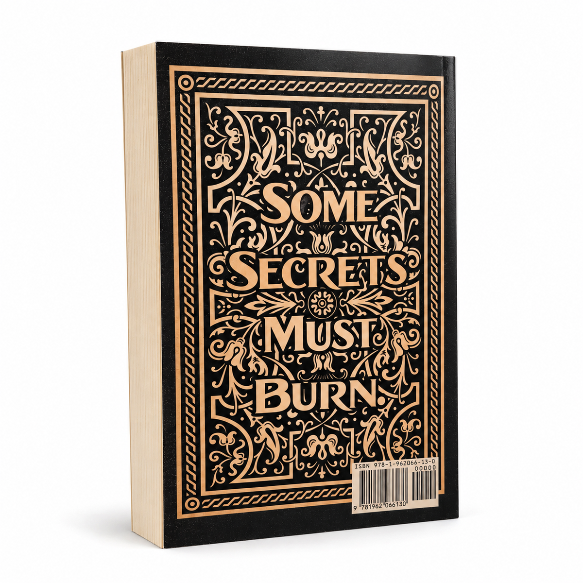 Flame Theory paperback playing card back cover design